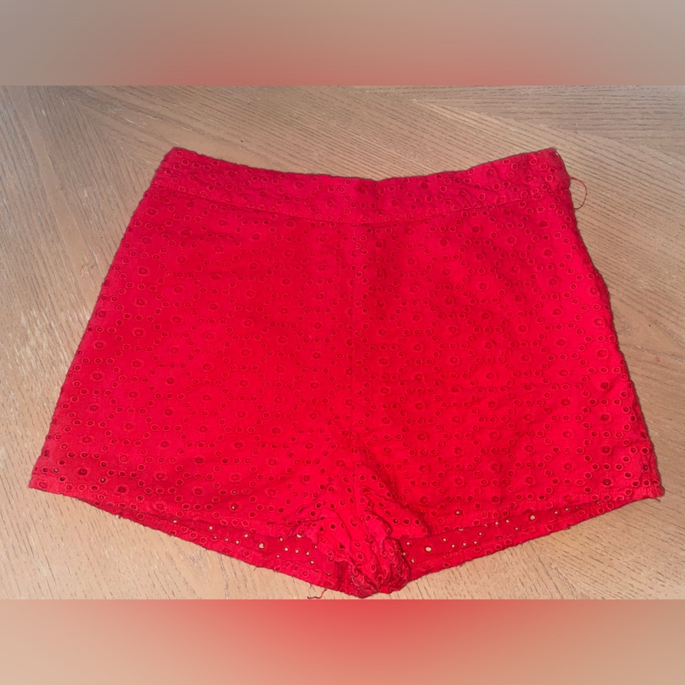 Forever 21 Red High Waist Shorts